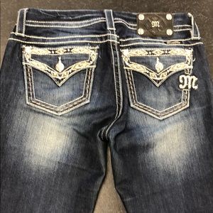 Miss Me Mid Rise Skinny 29 Faux Flaps on Pockets